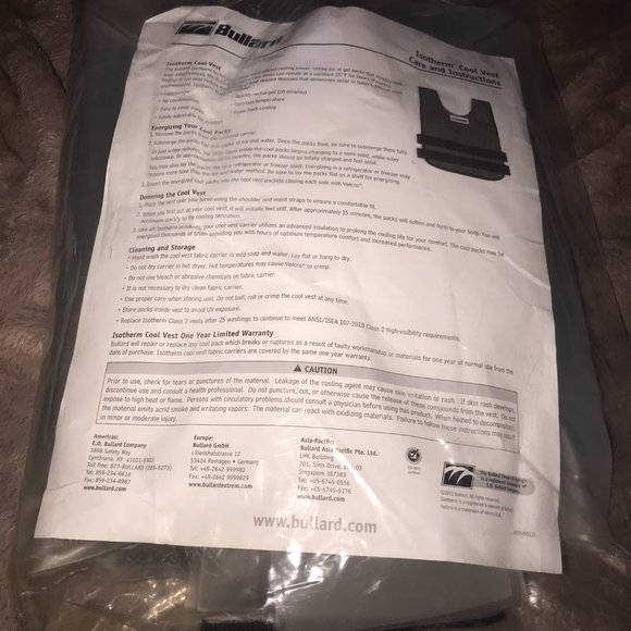 Bullard Isotherm Cooling Vest- Brand New - Size M/L - Picture 9 of 9